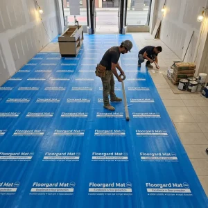 Waterproof Shock-Absorbing Foam Floor Protection Roll for Tile, Hardwood, and Moving