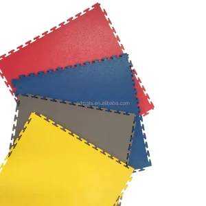 Waterproof Wear Resistant PVC Floor Tiles Anti Slip Plastic Flooring Tile for Shop Garage Office Workshop