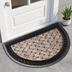 Waterproof Welcome Half-Circle Entry Door Mat