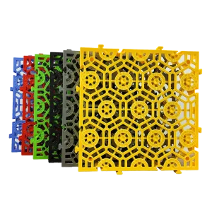 Wear Resistant Heavy Duty Garage Floor Tiles Interlocking Modular Install Hassle Free Replacement PP Flooring for Warehouse