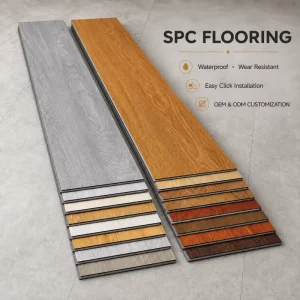 Wear-Resistant SPC Vinyl Plank Flooring, 4mm 5mm 6mm, Interior Decorative