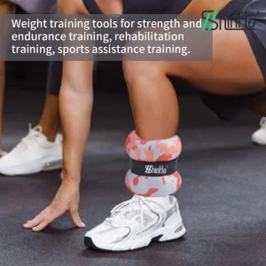 Wearable Neoprene Fabric Iron Sand Ankle and Wrist Weights, Adjustable, for Walking, Yoga, Swimming, and Gym