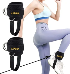 Weight Lifting Ankle Cuffs D-ring Adjustable Ankle Straps Wrist Band for Gym Cable Machines Workout Fitness