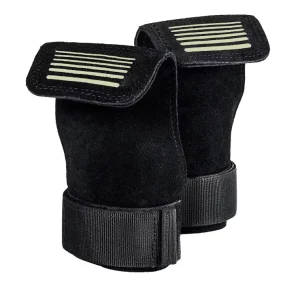 Weight Lifting Hand Grips with Adjustable Wrist Support Wraps for Pull-Ups and Deadlifts