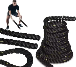 Weighted Battle Ropes for Gym Strength Training