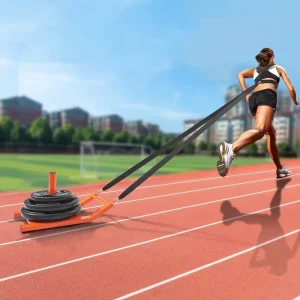 Weighted Power Sled for Speed and Strength Training, Push and Pull Prowler