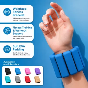 Weighted Wrist Ankle Bands for Strength Training, Running and Boxing