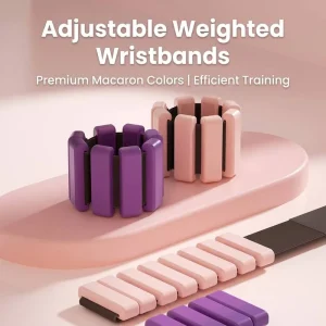 Weighted Wrist Ankle Bracelet Silicone Adjustable Training Running Exercise Arm Leg Weight Bracelet for Men Women Fitness