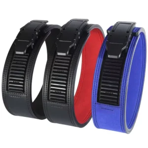 Weightlifting Belt Lever Buckle Powerlifting Gym Belt for Squat and Deadlift Heavy Duty Leather Fitness Support