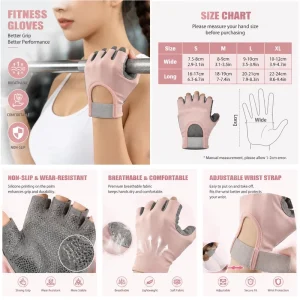 Weightlifting Fitness Training Cycling Half-Finger Wrist Support Gym Gloves