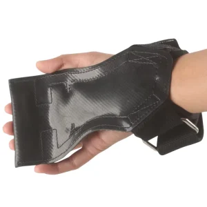 Weightlifting Hand Grips with Wrist Palm Pads and Rubber Lifting Straps