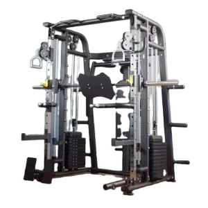 Weightlifting Multifunctional Steel Frame Horizontal Push Gantry Frame Squat Rack Smith Machine Multi Gym Commercial Use