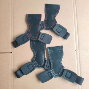 Weightlifting Rubber Wrist Wraps Straps Weight Lifting Hand Grips Pads Gym Hand Palm Straps Fitness Accessories
