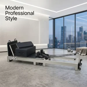 West Coast Style Folding Wood Pilates Reformer Yoga Bed for Studio Fitness Equipment