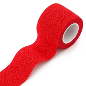 White Cohesive Bandage Roll Latex Free Self Adhesive Non Woven Medical Wrap Custom Color OEM