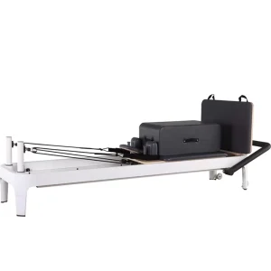 White Pilates Reformer Silent Glide Manufacturer Pilates Bed Machine with Adjustable Springs