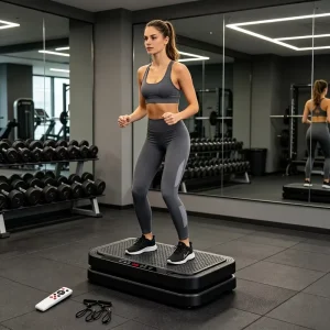 Whole Body Adjustable Vibration Platform Machine for Home Fitness Training