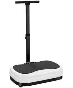 Whole Body Vertical Vibration Plate Machine Adjustable Handle ABS Quiet Operation Home Gym Vibration Platform