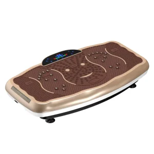 Whole Body Vibration Exercise Machine with Massage, Steel, Iron and Plastic, Electromagnetic, Vertical Vibration Platform