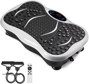 Whole-Body Vibration Plate Machine with Remote Control and Foot Massage