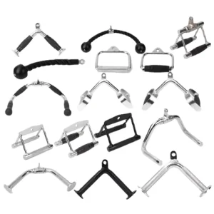 Wide-Grip Cable Attachment Lat Pulldown Bar for Bicep Press