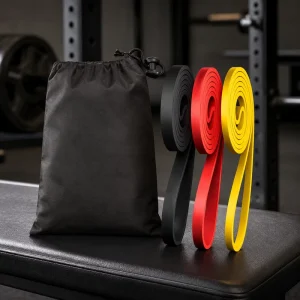 Wide-Grip Pull-Down Resistance Band with Wrist Straps for Assisted Pull-Ups OEM