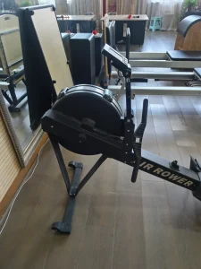 Wind Resistant Foldable Indoor Rower Ergonomic Frame Adjustable Tension Rowing Machine for Full Body Cardio Workout