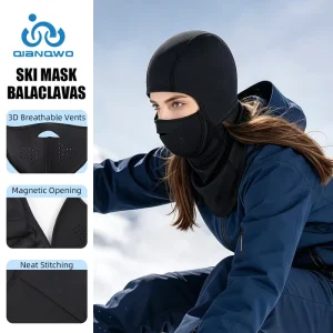 Winter Custom Ski Mask Full face Neck Gaiter Outdoor Windproof Warm Fleece lined Hood Cycling Balaclava