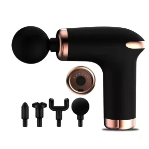 Wireless Handheld Fascia Gun Deep Tissue Massager 6 Speed Levels Heat Rechargeable for Neck Back Body