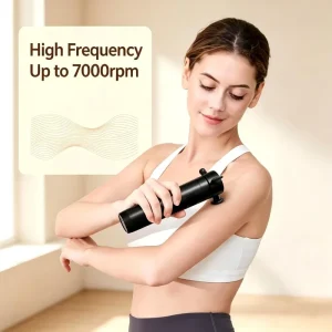 Wireless Vibration Muscle Massager, 6 Speeds, for Deep Tissue Neck, Shoulder, Waist, and Leg Massage