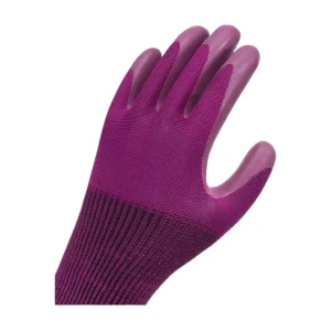 Women’s 13-Gauge Polyester Seamless Knit Diamond-Grip Safety Gloves Natural Latex-Coated Anti-Slip Abrasion-Resistant