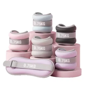 Women’s Ankle and Wrist Weights Set, Adjustable Neoprene Sandbags with Hook-and-Loop Closure