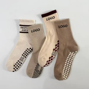 Women’s Autumn Breathable Knit Non-Slip Pilates Socks