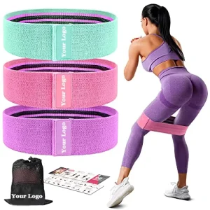 Women’s Hip Circle Anti-Slip Fabric Resistance Band for Strength Training