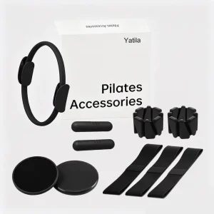 Women’s Home Pilates Kit Silicone Ankle Weight, Pilates Ring, Yoga Ball, Socks and Resistance Band