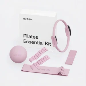 Women’s Home Pilates Set with Ball, Ankle Weights, Pilates Ring, and Fabric Booty Bands