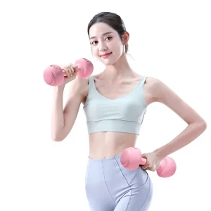 Women’s Men’s Children’s Small Dumbbell Set for Home Yoga Arm Glute Exercises Rubber-Coated PE Material Pair