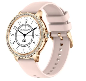 Women’s Smartwatch for Talk AI Assistant Life Waterproof Sports Android iOS Alarm 1.3inch Screen