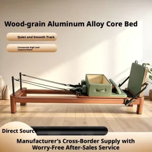 Wood-Grain Aluminum Pilates Core Bed with Silent Track Core Trainer Direct from the Factory