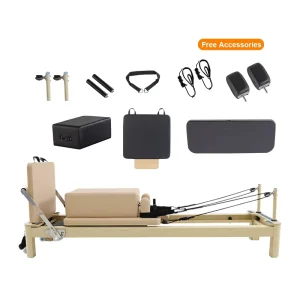 Wood Grain Painted Aluminum Pilates Reformer Core Bed