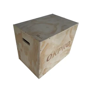 Wood Plyometric Jump Box with Non-Slip Coating