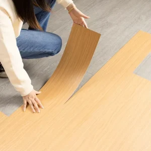 Wood-Texture LVT Self-Adhesive PVC Waterproof Vinyl Tile Flooring