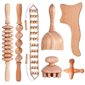 Wood Therapy Cup Massage Tool for Lymphatic Drainage Cellulite Reduction Body Shaping and Sculpting