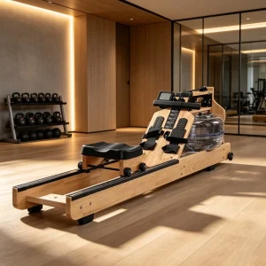Wood Water Rowing Machine for Home and Commercial Gym Cardio Workouts