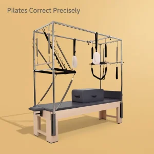 Wooden Cadillac Pilates Equipment W25 Multifunctional Reformer for Yoga Studios