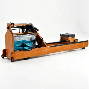 Wooden Commercial Air Rower Machine Full Body Cardio Fitness Equipment Home Gym Studio Strength Workout Exercise Training