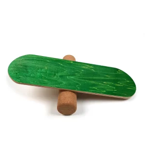 Wooden Fitness Balance Board with Cork Roller and Waist Trainer