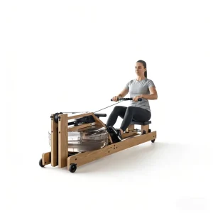 Wooden Foldable Water Rower for Home and Gym Indoor Cardio Training