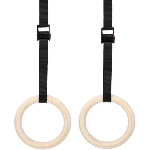 Wooden Gymnastic Rings for Gym Equipment and Power Racks