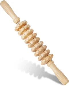 Wooden Massage Roller Fascia Massage Stick for Lymphatic Drainage Muscle Recovery Full-Body Relaxation Therapy